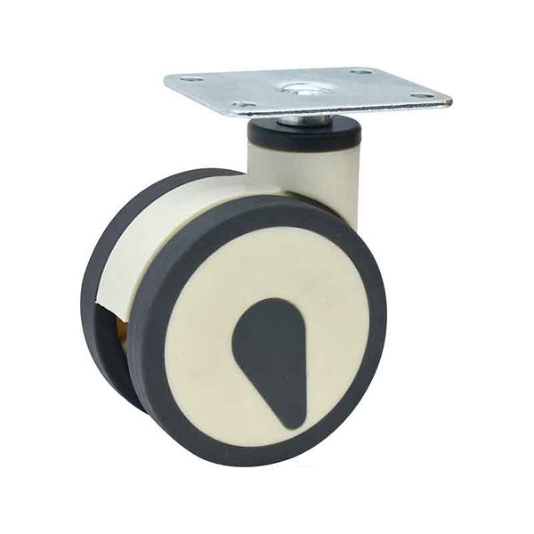 Roulettes de rechange TMEDB - Roues jumelées en polypropylène et tpu - ROUES COMMUNAUTAIRES - POUR MEUBLES Roulettes de rechange TMEDB - Roues jumelées en polypropylène et tpu - ROUES COMMUNAUTAIRES - POUR MEUBLES